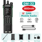 Baofeng DMR DM-32 3200mAh Digital Walkie Talkie GPS Dual Mode Analog TDMA Dual Time Slot AM FM APRS Digital Call Ham Radio DM-1701 UV-32