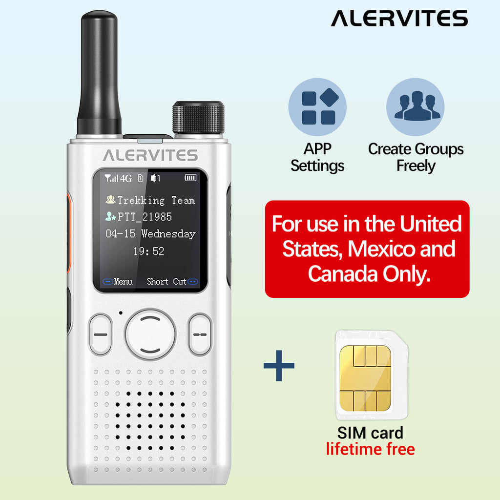 Baofeng AT1 POC Walkie Talkie Free Unlimited Data EU/US Worldwide Communication Phone Group Setting Portable 4G/5G Two Way Radio