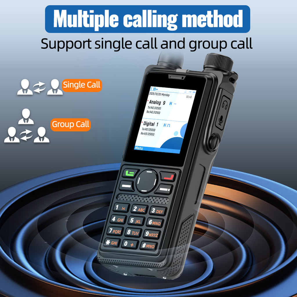 AIRITON AI-881 DMR Walkie Talkie IP67 Waterproof 10W High Power Dual Time Slot Large Color Screen VOX Two Way Radio