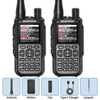 BAOFENG MINI 5 Walkie Talkie 2200mAh Battery APP Bluetooth Programming Long Range Dual PTT Newly Upgraded UV-5R MINI Ham Radio