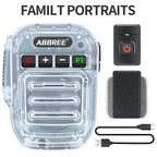 ABBREE Wireless Bluetooth Speaker Microphone Handheld Mic Type-C High Power Baofeng UV-5RH 21 Quansheng UV-K5(8) Walkie Talkie