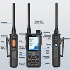 ABBREE AR-880 DMR Digital Walkie Talkie 10W IP67 Waterproof Dual Mode Analog Dual Band AES256 Dual Time Slot SMS VOX Ham Radio