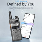 ALERVITES AT1 POC Radio Global 4G/5G Network Walkie Talkie Create Groups Freely Phone APP Settings Unlimited Distance  For Baofeng Portable USB Charge Ham Radio
