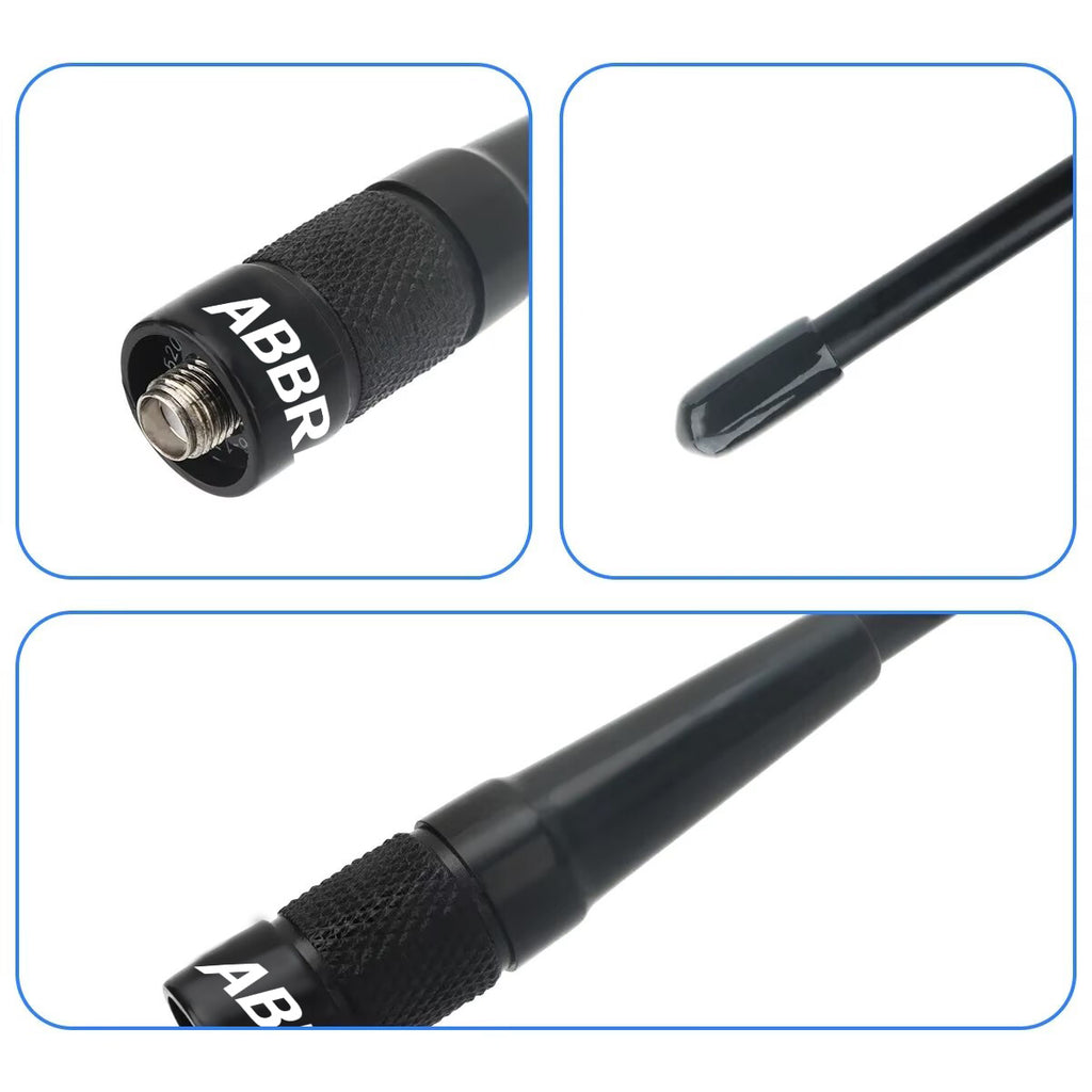 ABBREE AR-771 PRO SMA-Female VHF UHF Dual Band Antenna For Walkie Talkie Baofeng UV-5R UV-21 k6 Quansheng UV K5 (8) Ham Radio