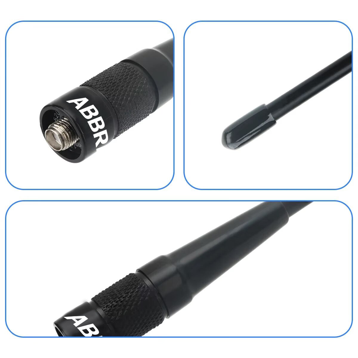 ABBREE AR-771 PRO SMA-Female VHF UHF Dual Band Antenna For Walkie Talkie Baofeng UV-5R UV-21 k6 Quansheng UV K5 (8) Ham Radio