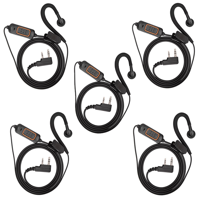 ABBREE 780 Headset Mic earphone For BaoFeng UV-5R UV-5RH UV-21 PRO UV32 Quansheng UV-K6 Walkie Talkie Two Way Radio Accessories