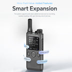 ALERVITES AT1 POC Radio Global 4G/5G Network Walkie Talkie Create Groups Freely Phone APP Settings Unlimited Distance  For Baofeng Portable USB Charge Ham Radio