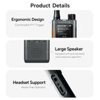 ALERVITES AT1 POC Radio Global 4G/5G Network Walkie Talkie Create Groups Freely Phone APP Settings Unlimited Distance  For Baofeng Portable USB Charge Ham Radio