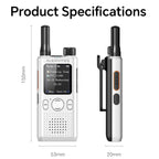 ALERVITES AT1 POC Radio Global 4G/5G Network Walkie Talkie Create Groups Freely Phone APP Settings Unlimited Distance  For Baofeng Portable USB Charge Ham Radio