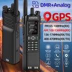Baofeng DM-32 Upgrade Battery GPS APRS AES256 Encryption DMR Digital Analog UHF VHF Dual Band 8W Air Band FM Walkie Talkie DM-32UV