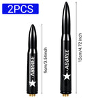 ABBREE AR‑47 Bullet Mini Antenna SMA‑Female VHF UHF 10W High‑Gain For Baofeng Quansheng Handheld Radio