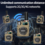 Walkie Talkies Airiton Radios Unlimited Range Nationwide 4G Long Distance 5000 Miles Handheld POC Two Way Radio AI-G7 Push to Talk Over Cellular Radio Long Range Walkie Talkie (2 with SIM Card)