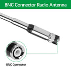 ABBREE 27Mhz CB Radio Antenna BNC Connector Telescopic High Gain Long Range Antenna Compatible with BNC CB Radio Walkie Talkie