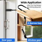ABBREE Flat SMA Male to Female Window Feedthrough Coaxial Cable No Drilling Antenna Extension Wire for Helium Miner LoRa Gateway