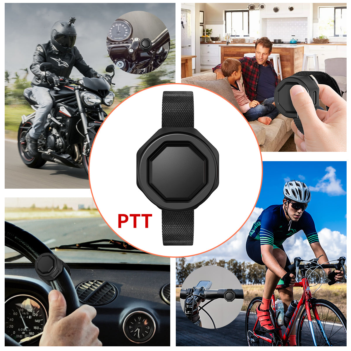 ABBREE BT-E2 Walkie Talkie Wireless Headset 2.4G Earphone Noise Reduction 2 Pin for Baofeng Quansheng Two Way Radio