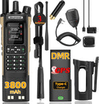 BAOFENG Digital Walkie Talkie DM-32 DMR | Upgraded 3800mAh Battery GPS | Dual Time Slot Air Band APRS For UV-5R UV-32 Ham Radio