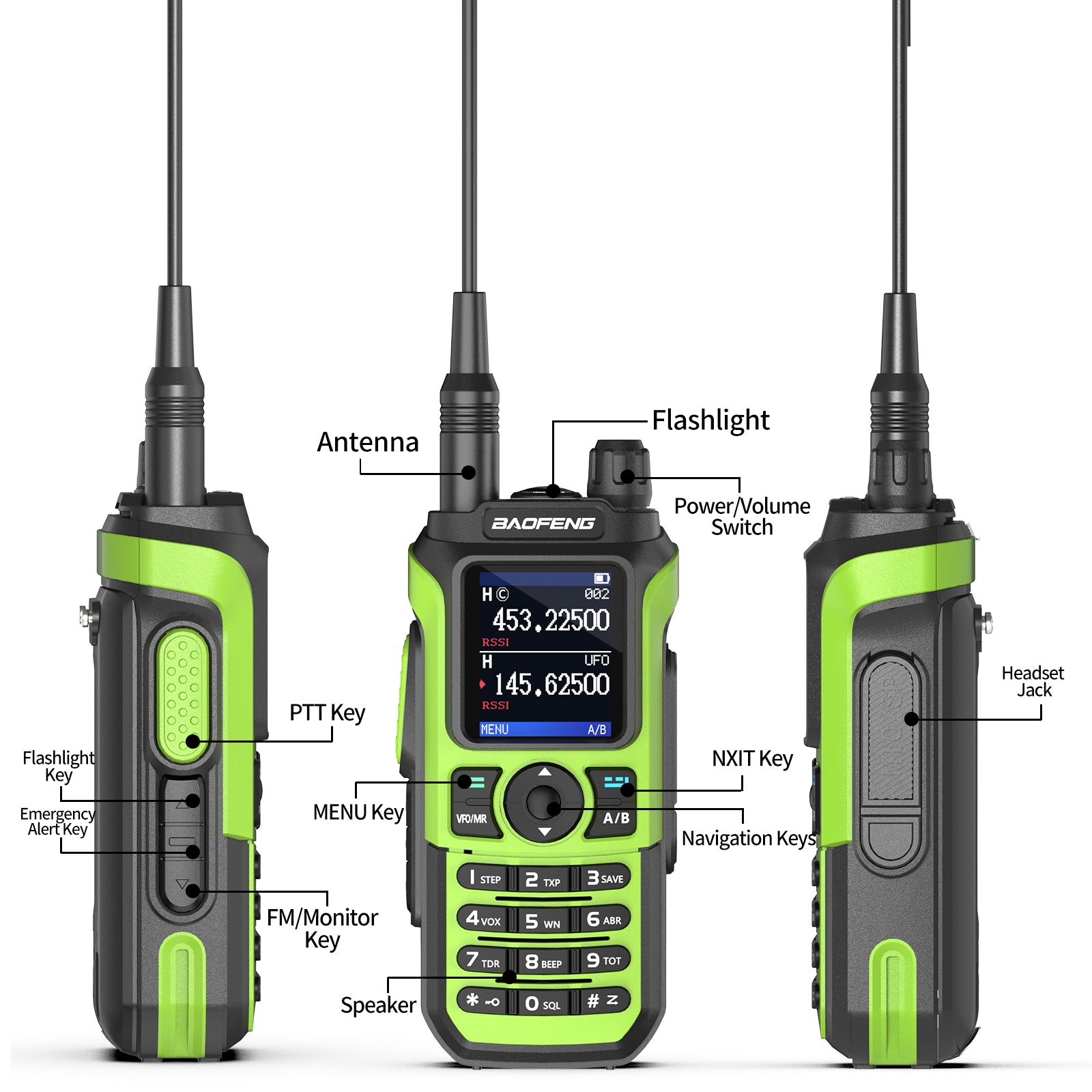 Baofeng UV-21 Pro Wireless Copy Frequency VHF UHF Powerful Waterproof V2 Long Range UV-32 Long Range Type-C Two Way Ham Radio