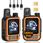 AIRITON AI-186 4G POC Handheld Walkie Talkie Mini Portable Nationwide Two‑Way Radio Intelligent Noise Reduction Support Group & Private Call for Fleet Hotel Construction Outdoor