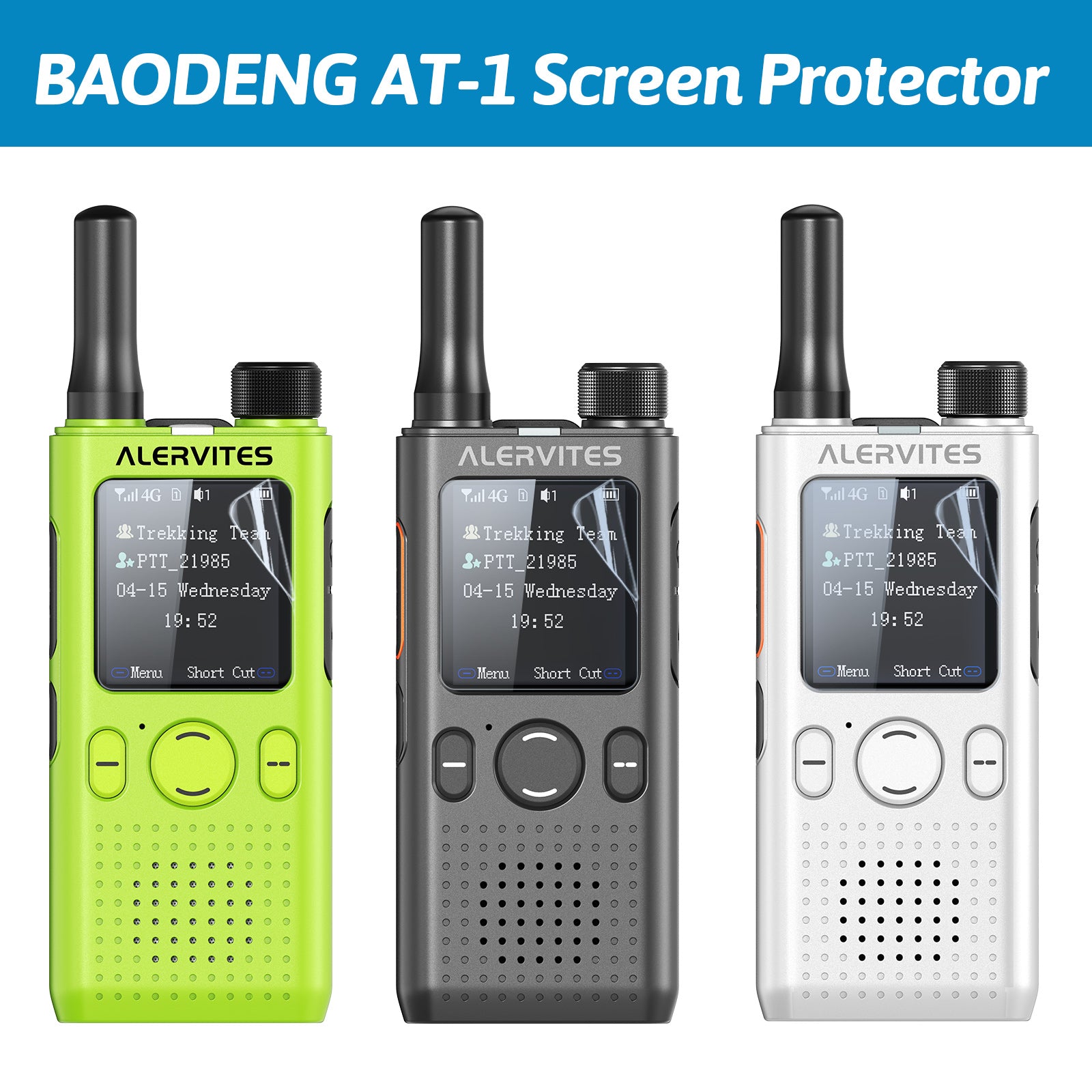 Baofeng AT1 POC Global Talking Walkie Talkie Screen Protector Anti-Scratch Protective Film Radio Accessories For ALERVITES AT-1