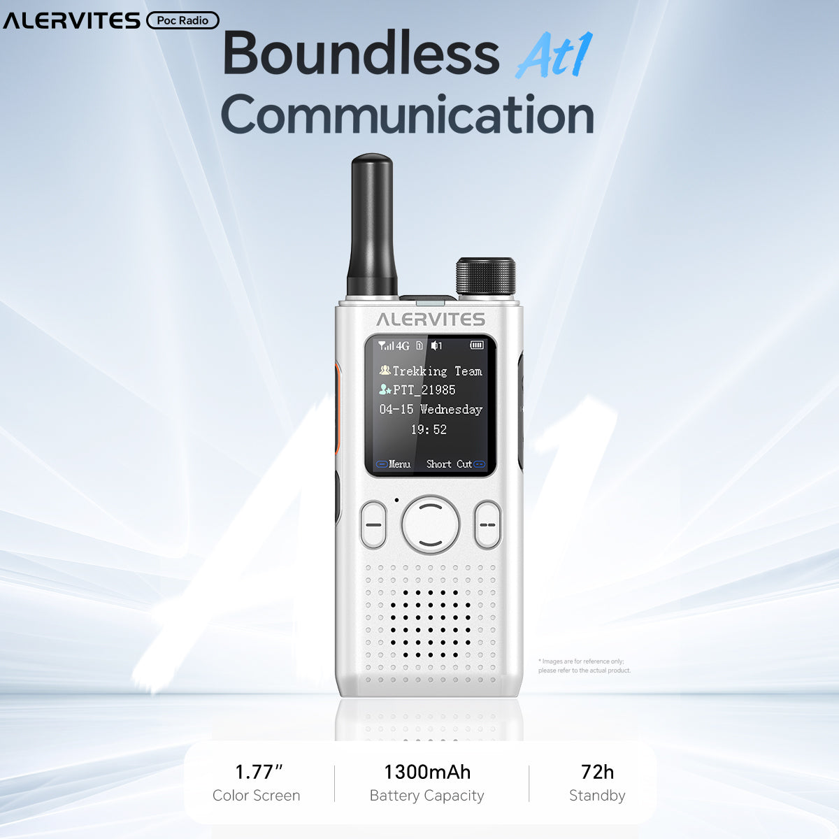 ALERVITES AT1 POC Radio Global 4G/5G Network Walkie Talkie Create Groups Freely Phone APP Settings Unlimited Distance  For Baofeng Portable USB Charge Ham Radio