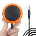 ABBREE KES-4 Car Radio Mini External Speaker Lounder Clear Sound with 3.5mm Plug Power Cord for CB Radio Stations Mobile Radio