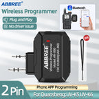 ABBREE Bluetooth Wireless Programmer for Walkie Talkie Plug & Play No Driver Issue Phone for UV5R BF888S Quansheng UVK5