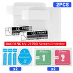 Baofeng UV-21 PRO V2 Screen Protector Case Friendly Cover Walkie Talkie Film HD Clear Shockproof For UV-21 PRO GPS V4 Ham Radio