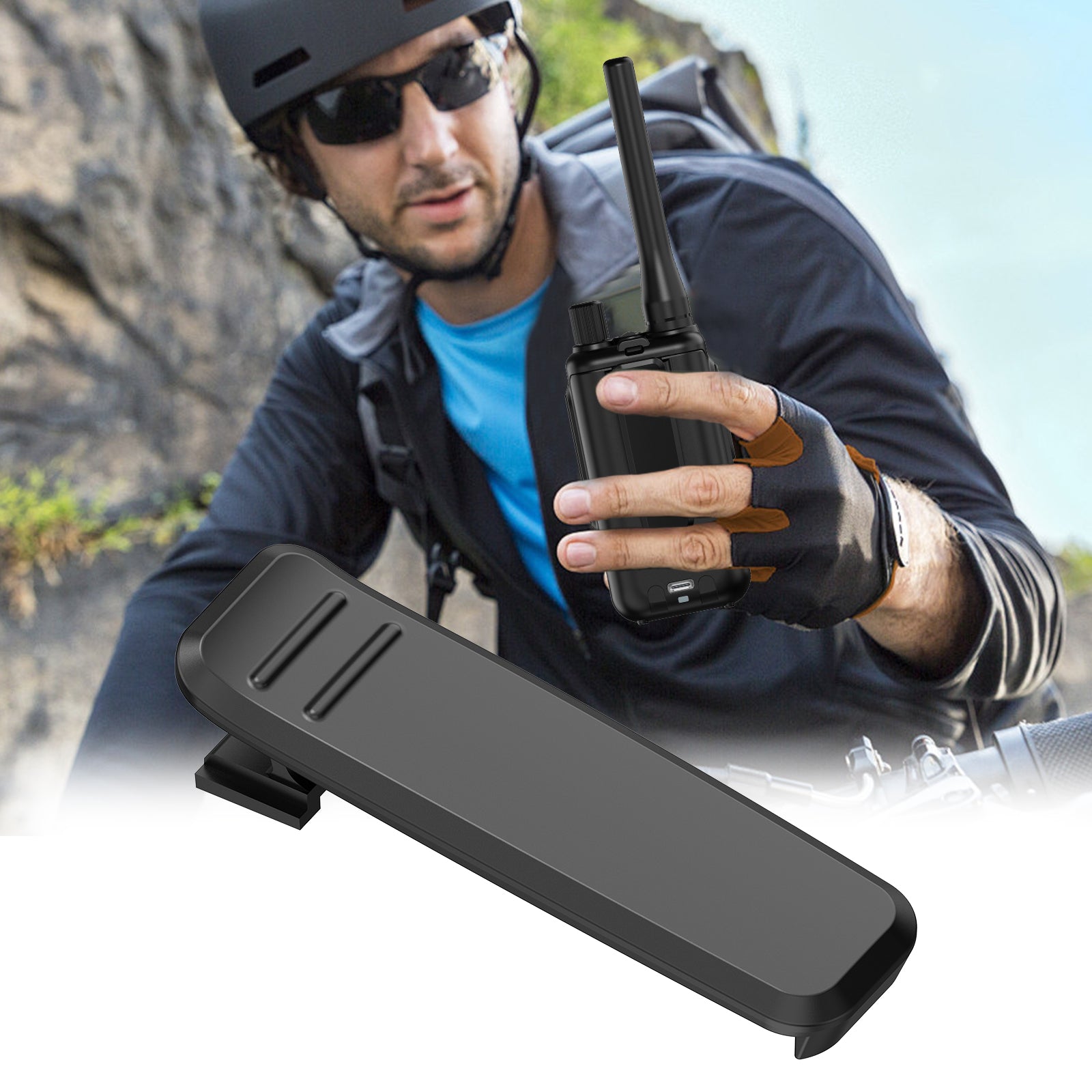 Original Baofeng 5R Mini Walkie Talkie Belt Clip Battery Waist Clip Retention Cip Compatible With UV-5R MINI Battery Replacement