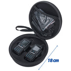ABBREE UV-5R Mini Walkie Talkie Carrying Bag Dustproof Round Radio Case Camping Couple for Baofeng UV-5R Mini Mini-5 Ham Radio