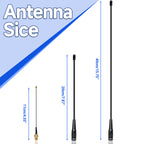 ABBREE AR-915 V1 V2 915MHz High Gain Omni Antenna SMA Male UHF Long Range for LoRa IoT Module Indoor Outdoor Communication
