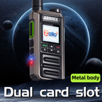ABBREE GP-18 2G/3G/4G Zello Walkie Talkie Dual Sim Card Slots Global POC Android Bluetooth WIFI Unlimited Distance Network Radio