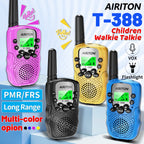 2PCS AIRITON T-388 Kids Walkie Talkie PMR/FRS Mini Handheld Transceiver Long Range Birthday Gifts for Outdoor Adventures Hiking