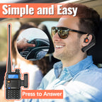 ABBREE BT-E2 Walkie Talkie Wireless Headset 2.4G Earphone Noise Reduction 2 Pin for Baofeng Quansheng Two Way Radio