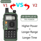 BAOFENG UV-S9 Plus V2 10W Powerful Handheld UHF VHF Dual Band Long Range Waterproof Walkie Talkie Ham Two Way Radio