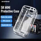 ABBREE Transparent Walkie Talkie Protective Case TPU Material Drop Druable Protection Dustproof Only for UV-5R Mini Radio
