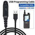 ABBREE Original USB Programming Cable For AR-880 DMR Digital Walkie Talkie Ham Radio