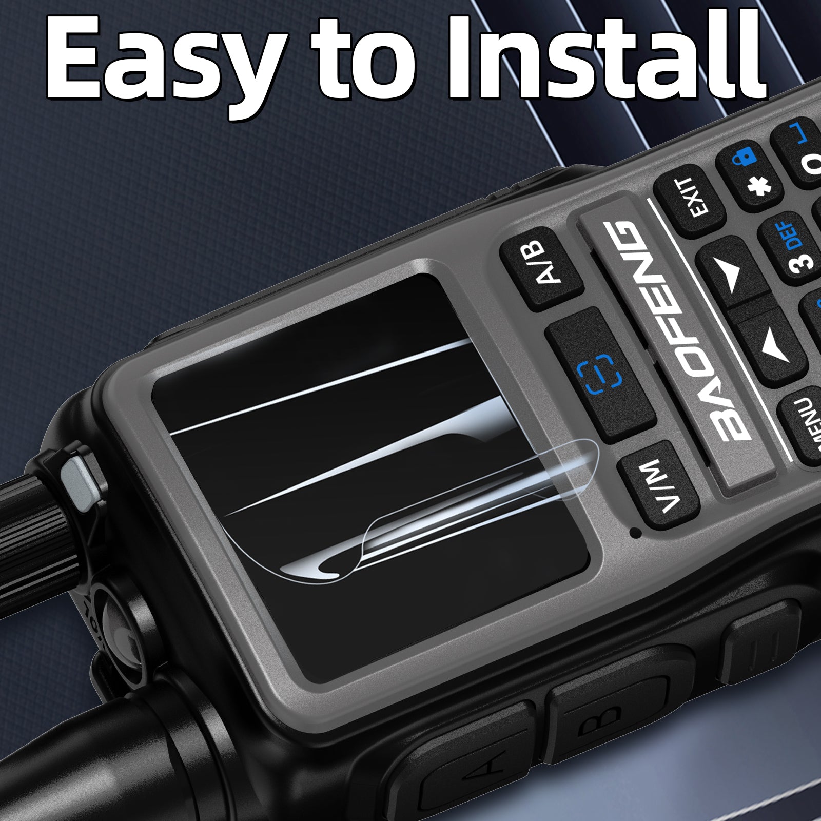 Baofeng UV-5R Mini Screen Protector Cover Walkie Talkie Film Anti-Scratches Compatible With UV-5R Mini Two Way Radio Accessories