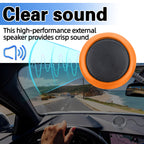 ABBREE KES-4 Car Radio Mini External Speaker Lounder Clear Sound with 3.5mm Plug Power Cord for CB Radio Stations Mobile Radio