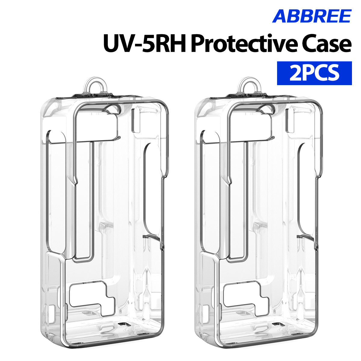 ABBREE Thin Clear Two Way Radio Case Soft TPU High Quality Transparent Dust Fall Protection Exclusive for UV-5RH Handheld Radio