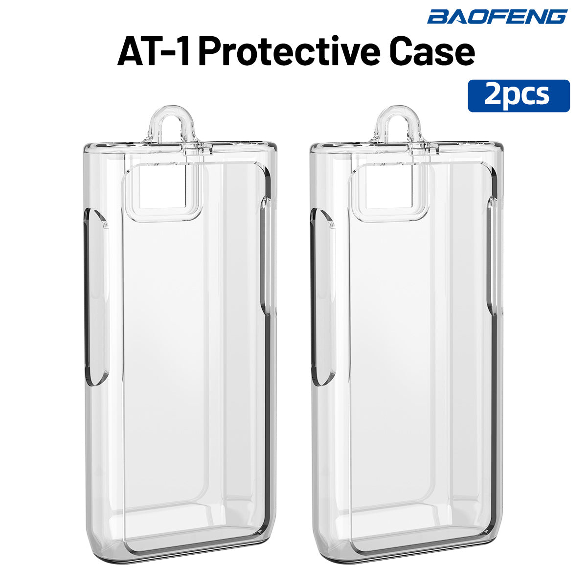 ABBREE Transparent Walkie Talkie Protective Case High Quality TPU Material Drop Protection Dustproof for Baofeng AT1 POC Radio