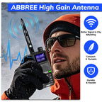 ABBREE AR‑47 Bullet Mini Antenna SMA‑Female VHF UHF 10W High‑Gain For Baofeng Quansheng Handheld Radio