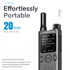 ALERVITES AT1 POC Radio Global 4G/5G Network Walkie Talkie Create Groups Freely Phone APP Settings Unlimited Distance  For Baofeng Portable USB Charge Ham Radio