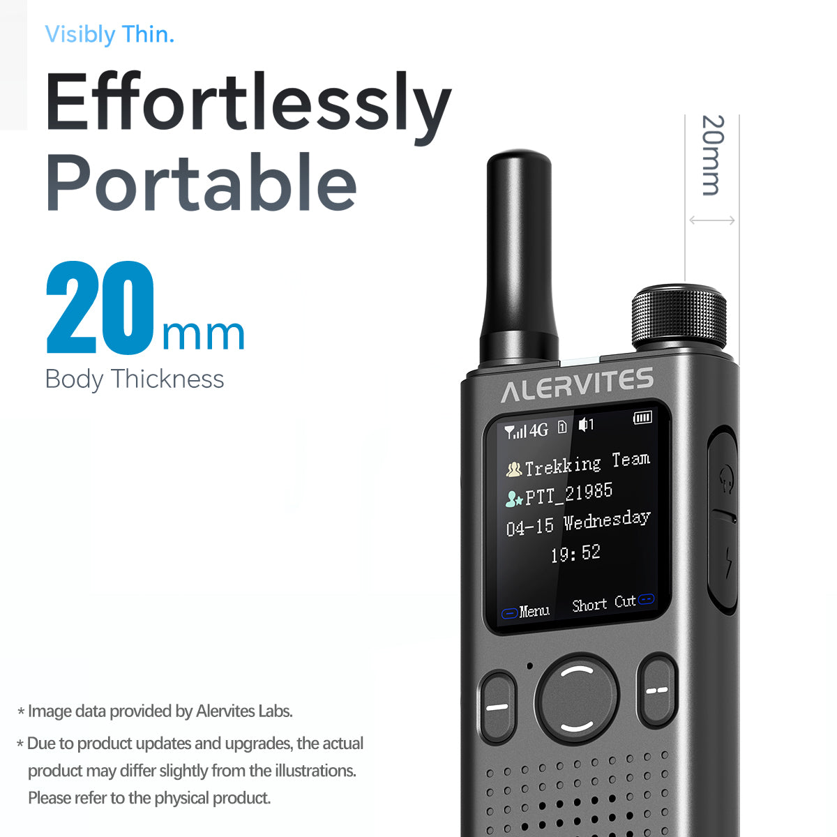ALERVITES AT1 POC Radio Global 4G/5G Network Walkie Talkie Create Groups Freely Phone APP Settings Unlimited Distance  For Baofeng Portable USB Charge Ham Radio