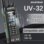Baofeng UV-32 Screen Protector Cover Walkie Talkie Film Anti-Scratches Compatible With UV-32 DM-32 Two Way Ham Radio Accessories