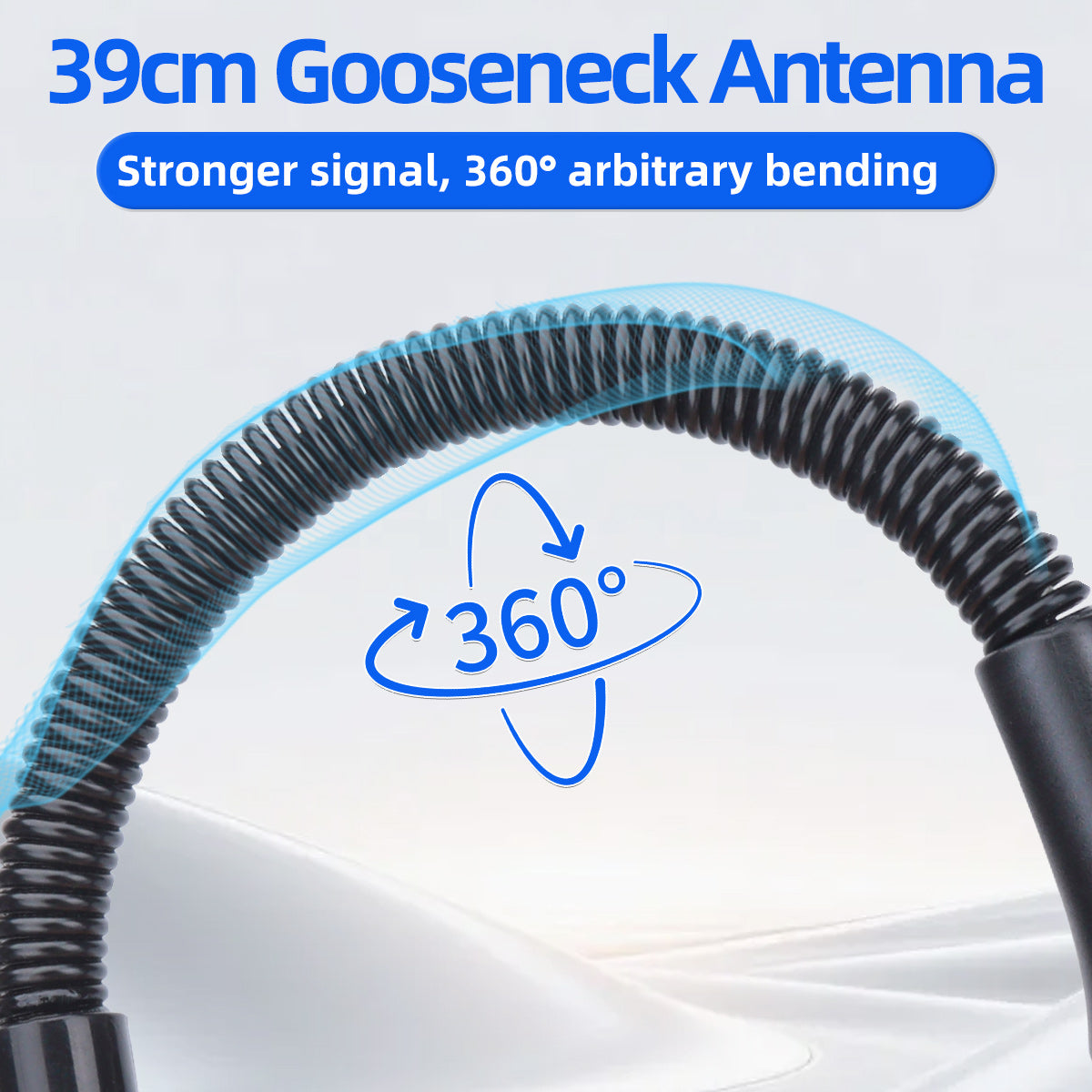 ABBREE AR-166 Gooseneck Walkie Talkie Antenna SMA-Female Dual Band UHF/VHF High Gain For BAOFENG UV-5R Mini UV-21PRO Ham Radio