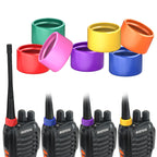 ABBREE 12 Colors Color ID Bands Distinguish for Radio Antenna BAOFENG BF-888S UV5R QUANSHENG UV-K5 XPR3500 XPR7380 Walike talkie