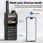 ABBREE GP-268 Network Walkie Talkie Zello Global POC Radio Wireless Unlimited distance SIM Card 4G Android Bluetooth Ham Radio