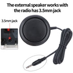 ABBREE KES-4 Car Radio Mini External Speaker Clear Sound For All 3.5mm Audio Plug With KG-M70 AR-M6 AR-318 CB Mobile Radio