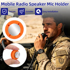 ABBREE CB Radio Microphone Fixed Bracket Magnetic Mic Mount GMRS VHF UHF Bracket Microphone Holder Portable for Car Mobile Radio