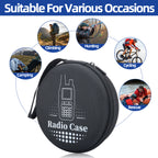ABBREE UV-5R Mini Walkie Talkie Carrying Bag Dustproof Round Radio Case Camping Couple for Baofeng UV-5R Mini Mini-5 Ham Radio
